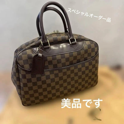 Louis Vuitton Deauville SPO Damier Ebene Canvas Brown #QYGB3H