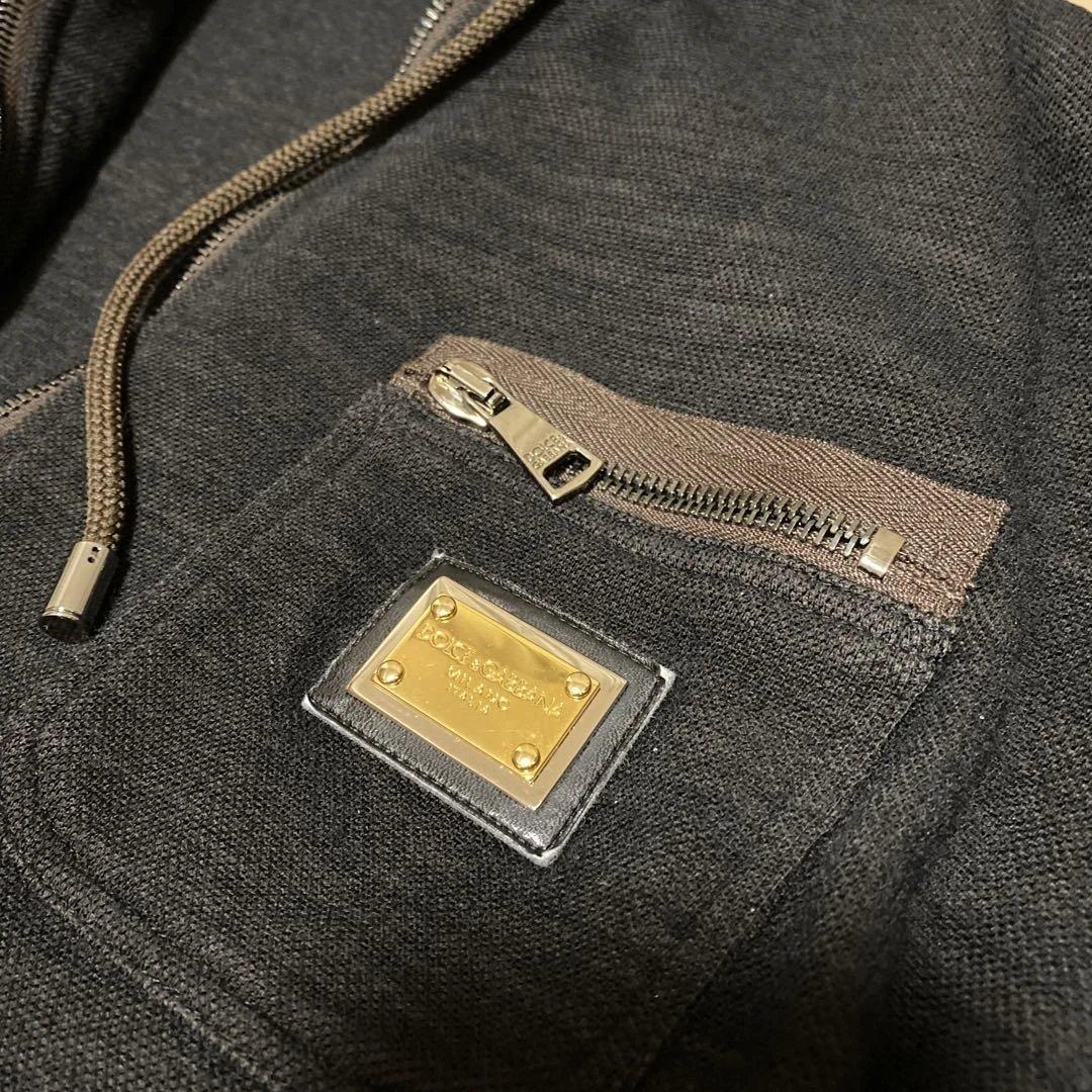 Dolce & Gabbana logo plaque zip hoodie, unisex #QYINTO