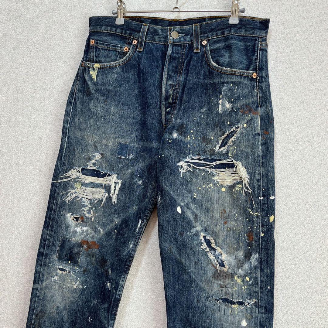 Special Atmosphere Demon Beard 90's Levi's 501 Denim W33 #PC38V4