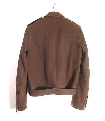 Dior Homme Melton Wool Rider Jacket, Size 46, with Cotton Lining #QY8KRM
