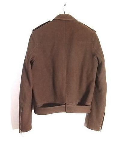 Dior Homme Melton Wool Rider Jacket, Size 46, with Cotton Lining #QY8KRM
