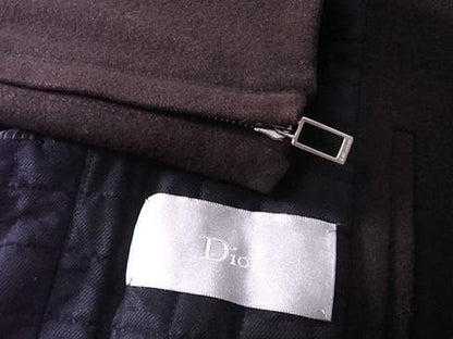 Dior Homme Melton Wool Rider Jacket, Size 46, with Cotton Lining #QY8KRM