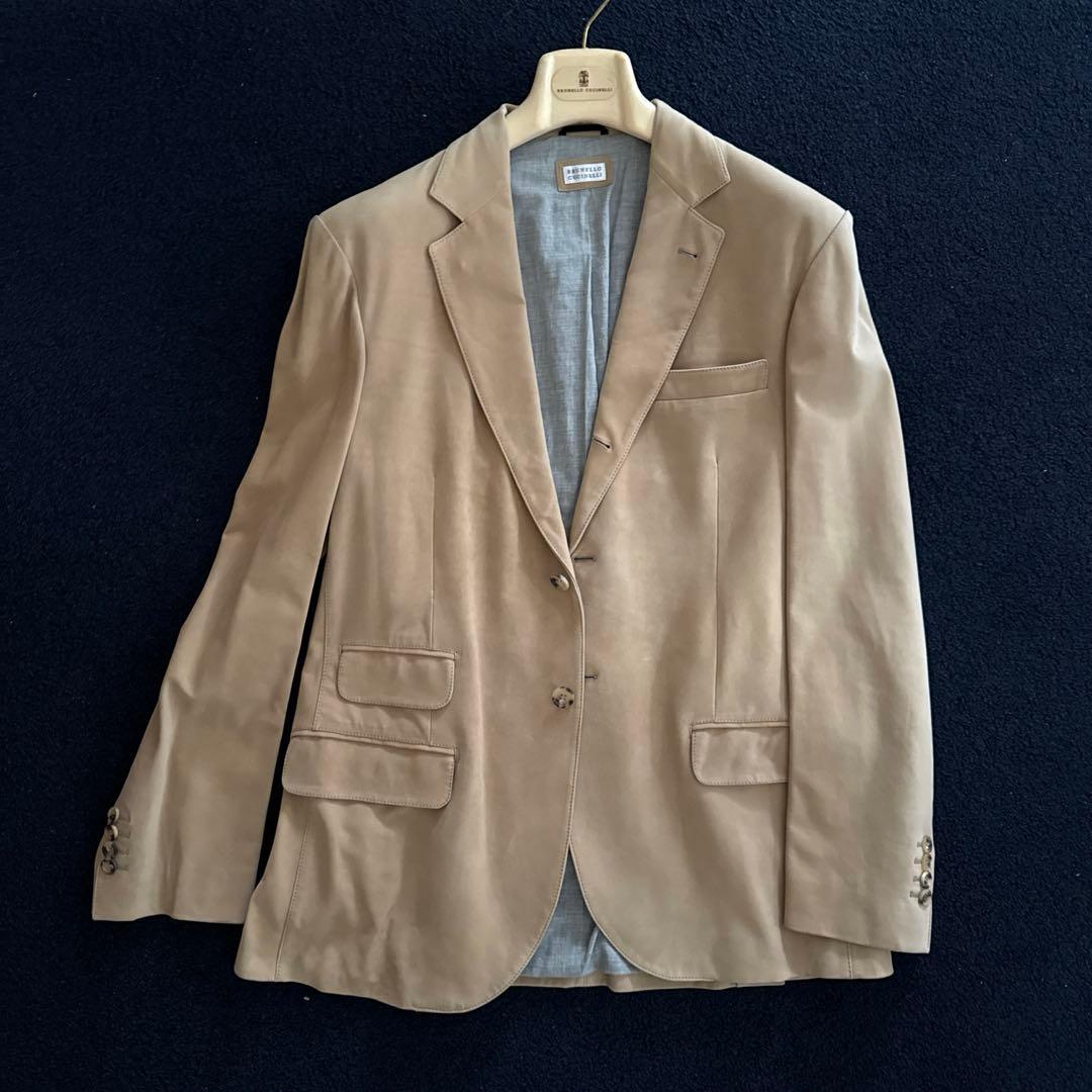 BRUNELLO CUCINELLI suede leather jacket #QYJB6L