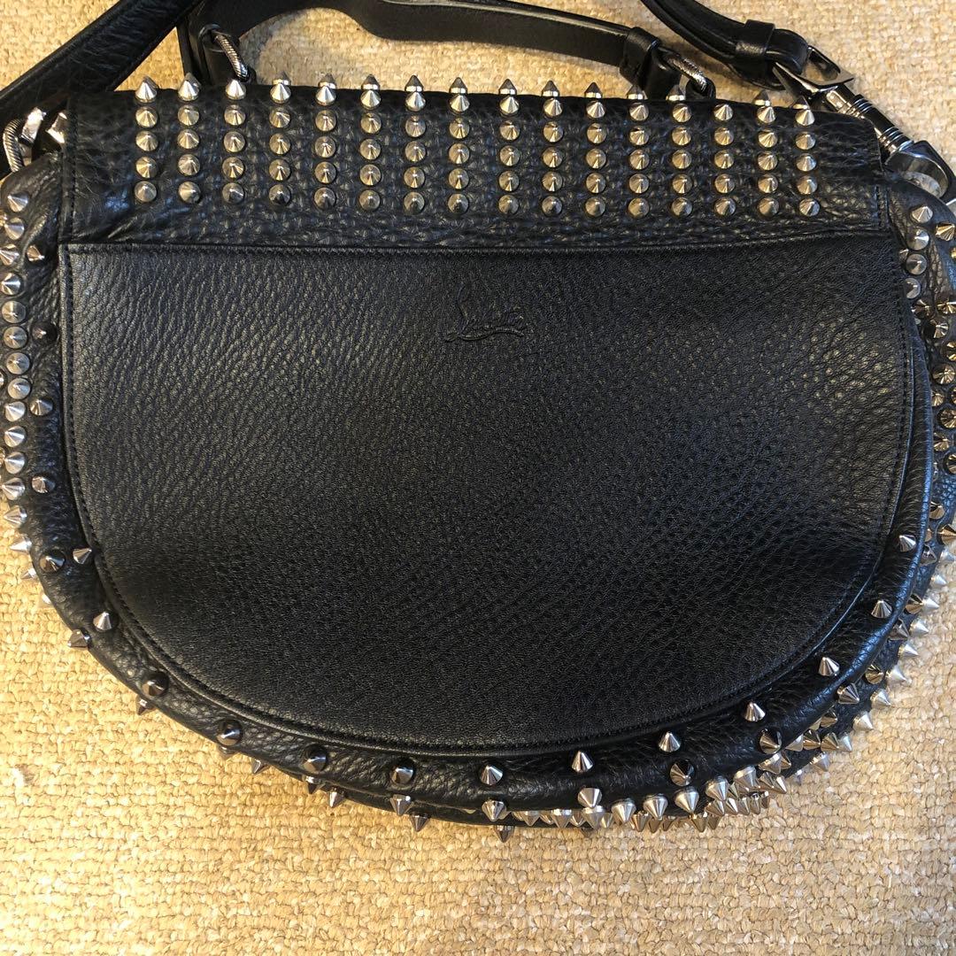 Christian Louboutin Panettone Messenger Bag Black #QYIV5M
