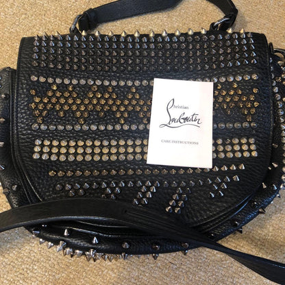 Christian Louboutin Panettone Messenger Bag Black #QYIV5M