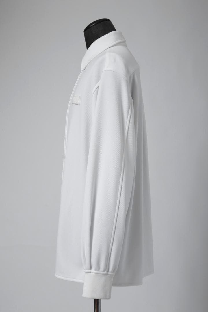 VALENTINO Rubber Logo Snap Button Jersey Long Sleeve Shirt #QY55BJ