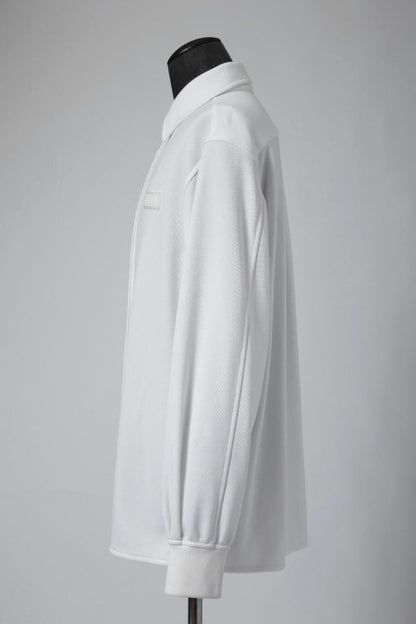 VALENTINO Rubber Logo Snap Button Jersey Long Sleeve Shirt #QY55BJ