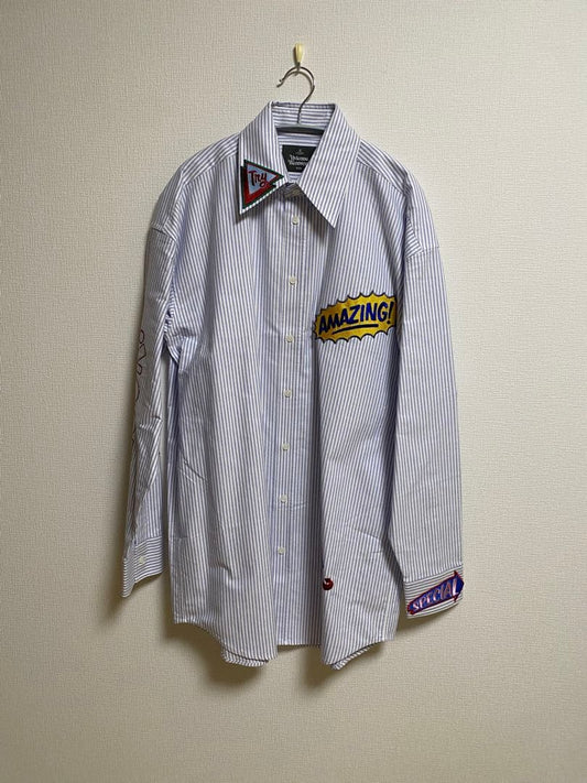 Vivienne Westwood MAN embroidered patch shirt #QYC7ZG
