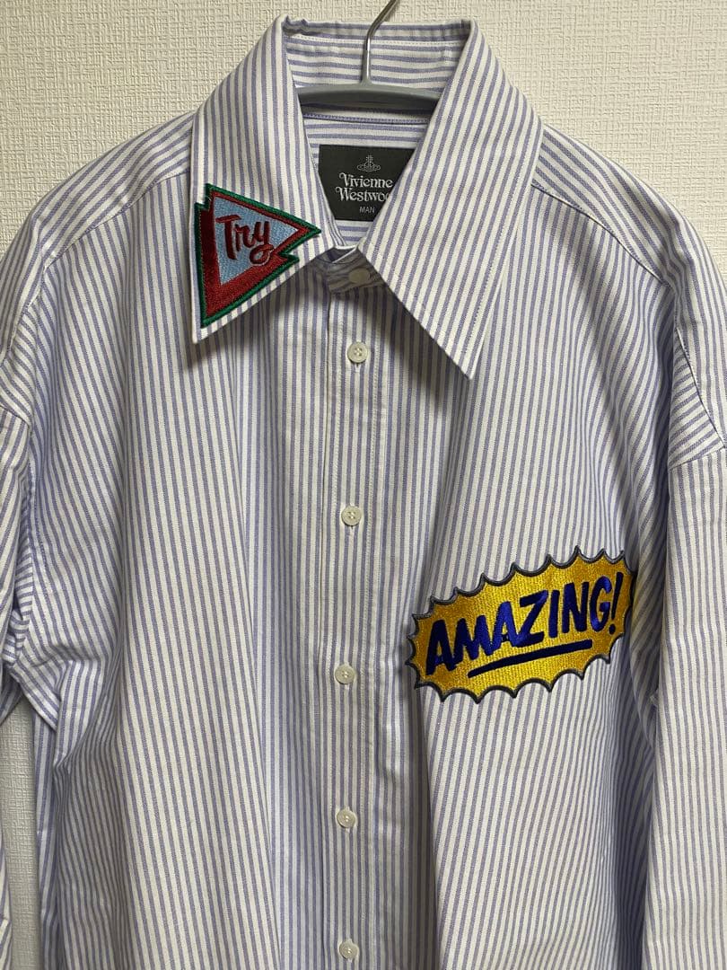 Vivienne Westwood MAN embroidered patch shirt #QYC7ZG