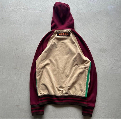 00s Dolce&Gabbana Raglan Zip Hoodie M #QY9V4G