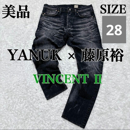 Januk and Yu Fujiwara collaboration black denim VINCENT2 red selvedge bl #QY7YID