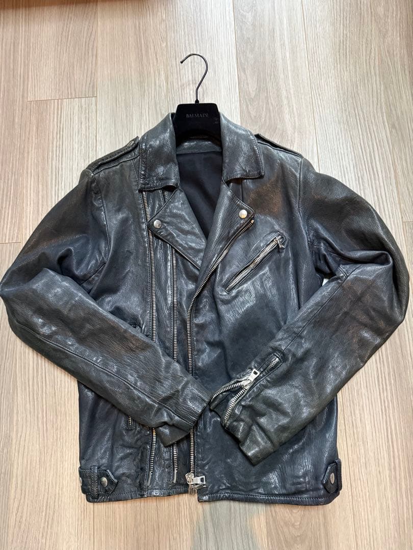 Balmain leather jacket #QYBLB0