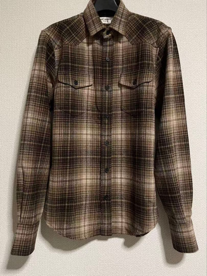Saint Laurent 13AW Check Shirt #QYGIBZ