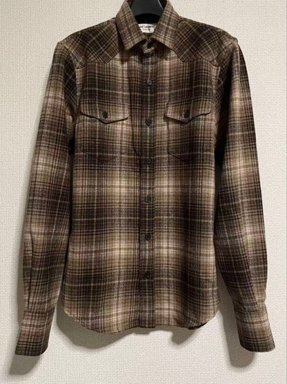 Saint Laurent 13AW Check Shirt #QYGIBZ