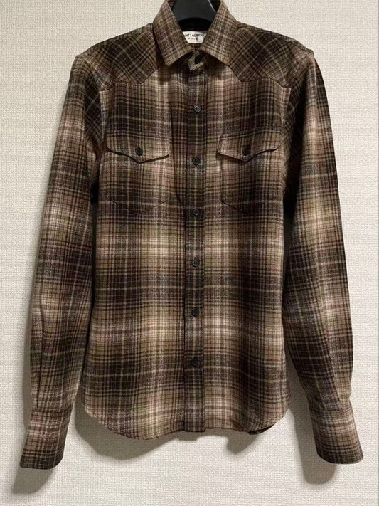 Saint Laurent 13AW Check Shirt #QYGIBZ