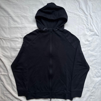 22SS EMPORIO ARMANI Hoodie Black with Back Logo Patch #QY98HG