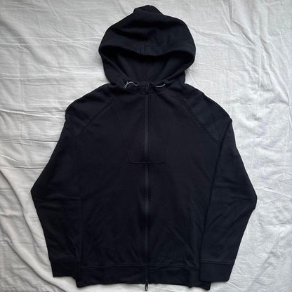 22SS EMPORIO ARMANI Hoodie Black with Back Logo Patch #QY98HG