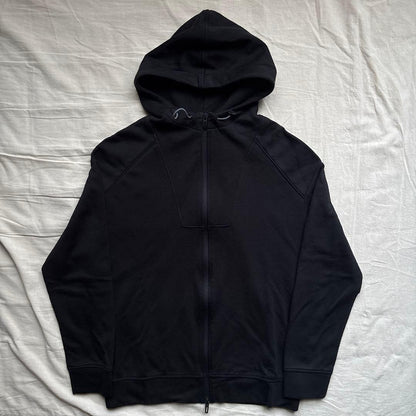 22SS EMPORIO ARMANI Hoodie Black with Back Logo Patch #QY98HG