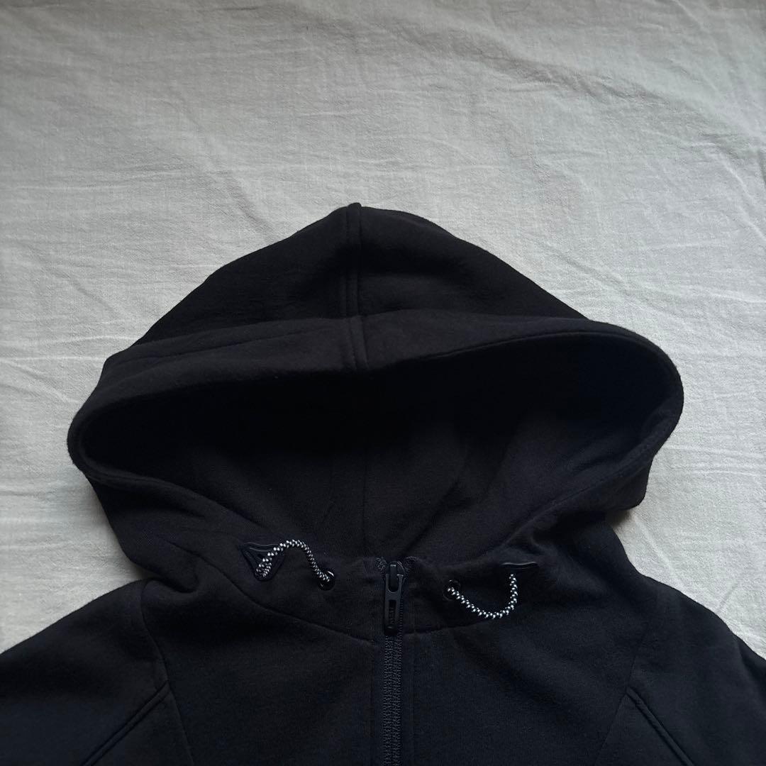 22SS EMPORIO ARMANI Hoodie Black with Back Logo Patch #QY98HG