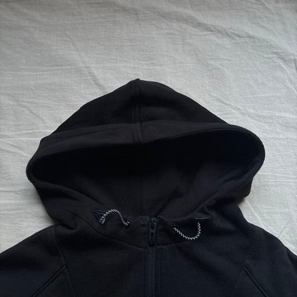 22SS EMPORIO ARMANI Hoodie Black with Back Logo Patch #QY98HG