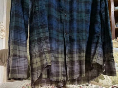 SAINT LAURENJT cut-off gradient shirt #QY72YK