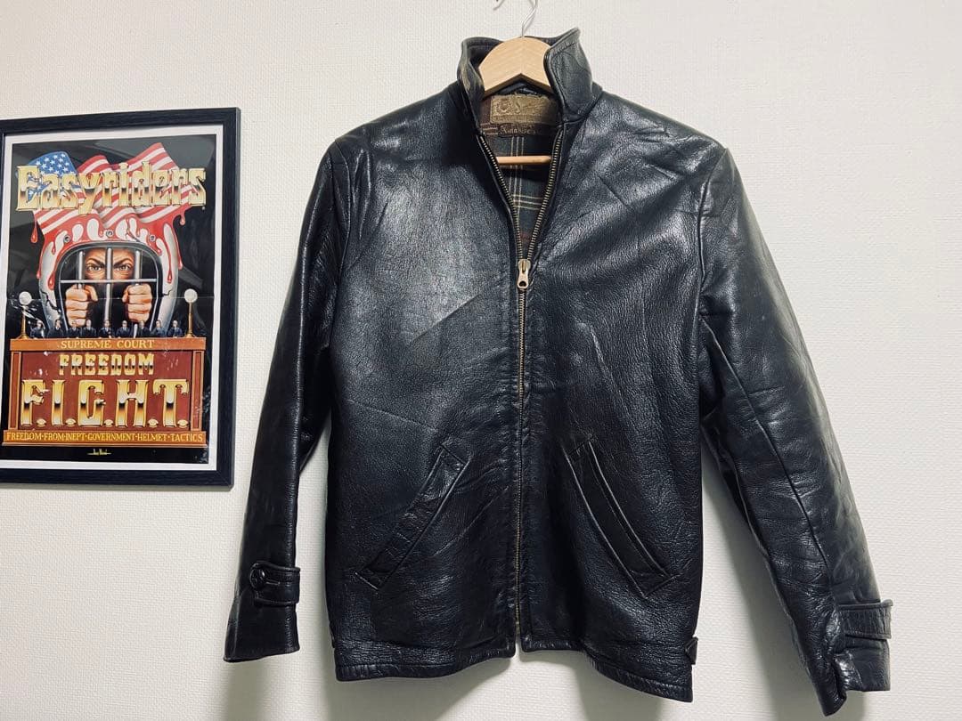 40s 50s VINTAGE LEATHER SPORTS JACKET #QYGQ2S