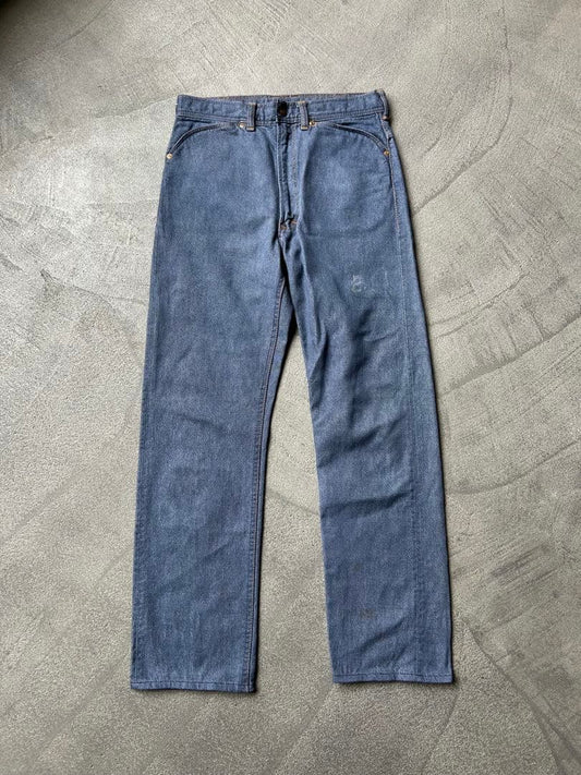 60s ROEBUCKS Blue Straight Denim Pants #PCIWRP