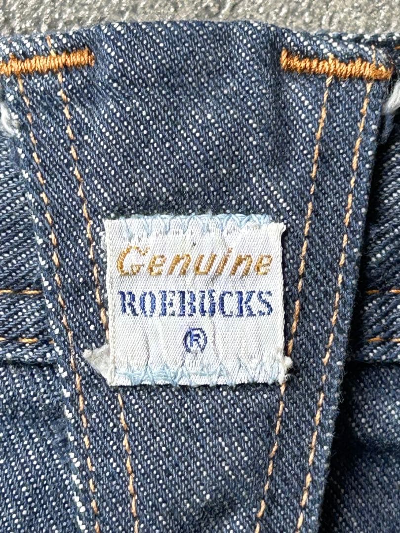 60s ROEBUCKS Blue Straight Denim Pants #PCIWRP