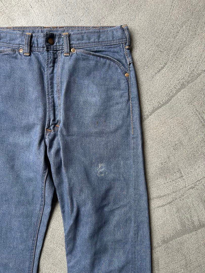 60s ROEBUCKS Blue Straight Denim Pants #PCIWRP