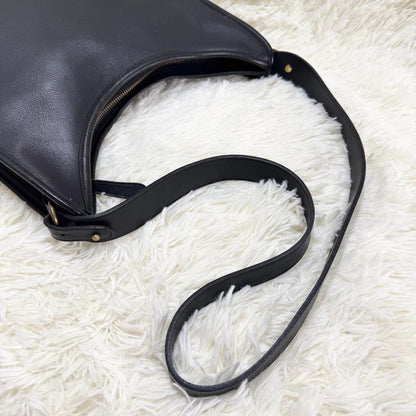 Old Coach Ergo Hobo Shoulder Bag Black Glove-Tanned Leather #QY5DHA
