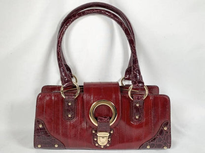 Dolce & Gabbana Eel Skin Leather Handbag Exotic Mint #QYGXS8