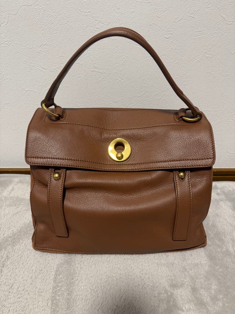 YVES SAINT LAURENT Leather Brown Handbag #QY4JLW
