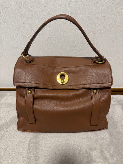 YVES SAINT LAURENT Leather Brown Handbag #QY4JLW