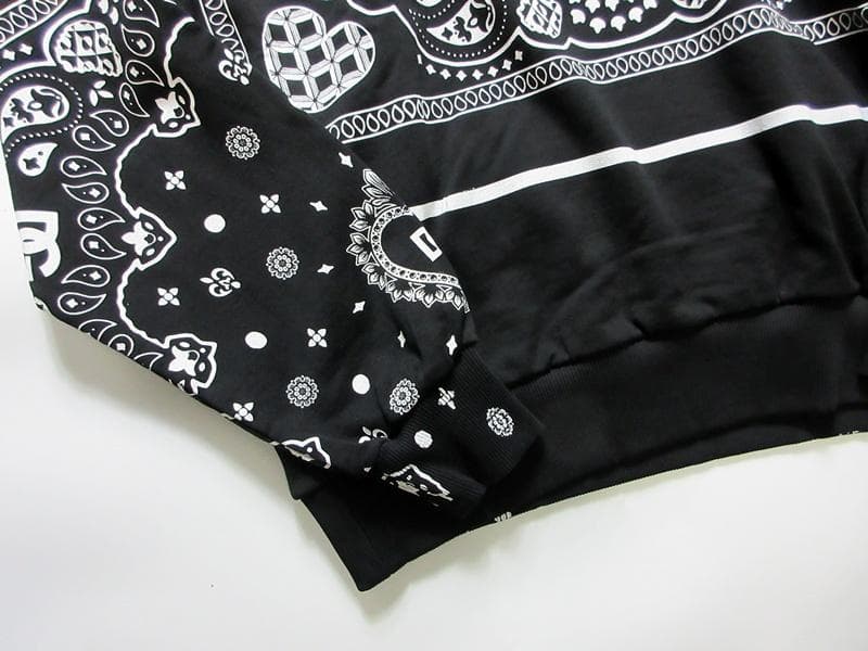 Dolce & Gabbana Bandana Print Hoodie in Black #QYL0HN