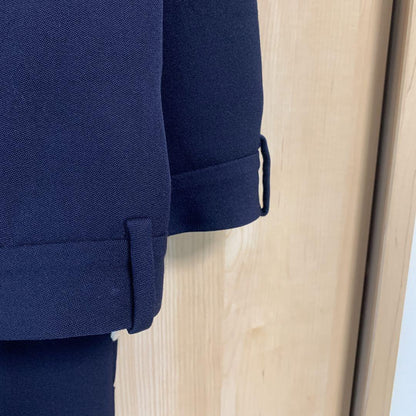 MARNI Men's High Wool Blend Slacks, Navy, Size 30 #QYEDLP