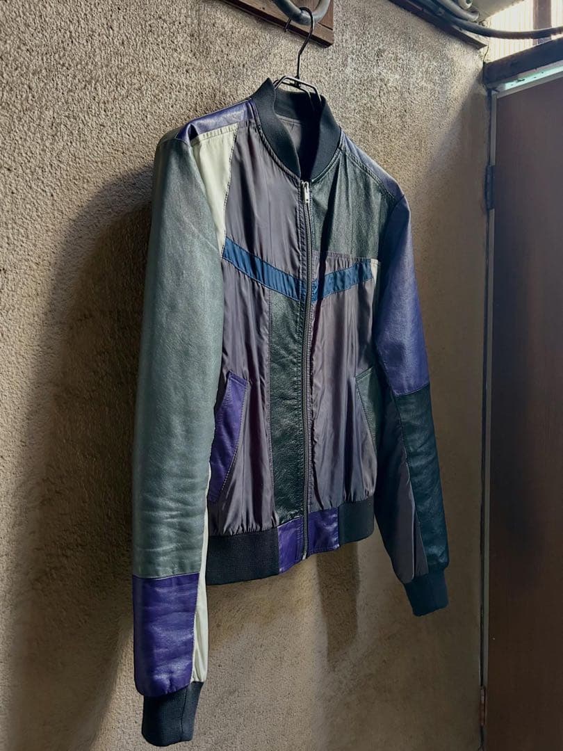Maison Martin Margiela patchwork leather jacket #QY72Q0