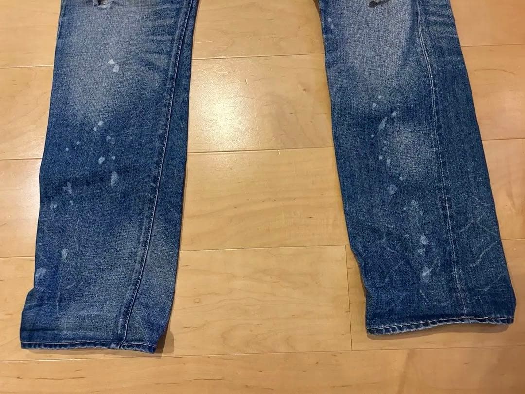 Levi's WWII Model Levi's 501 Distressed Straight Denim #PCJ3Q3