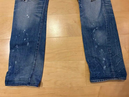 Levi's WWII Model Levi's 501 Distressed Straight Denim #PCJ3Q3