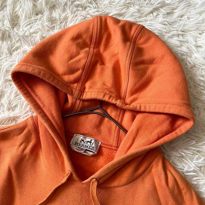 HERMES Hello Mr. Falier Orange Hoodie #QYD39X