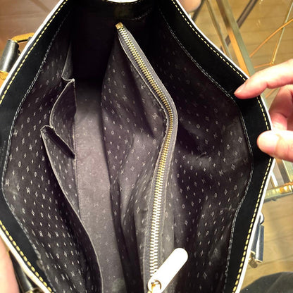 LOUIS VUITTON Suhali Black Leather Handbag with Box #QYDYGU