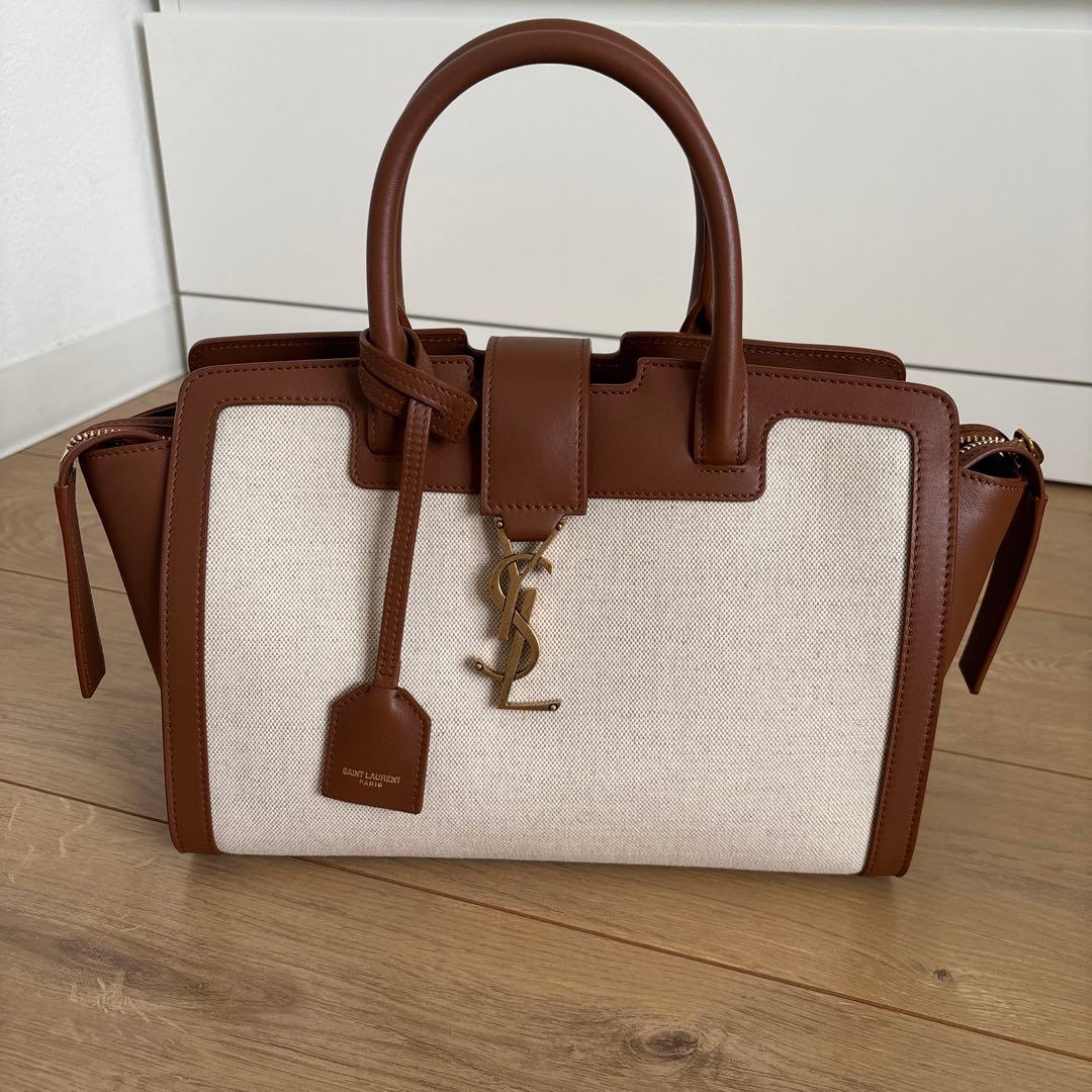 Saint Laurent Downtown Brown 2-Way Handbag #QYI9BY