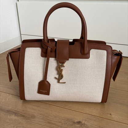 Saint Laurent Downtown Brown 2-Way Handbag #QYI9BY