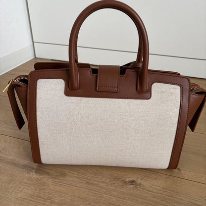 Saint Laurent Downtown Brown 2-Way Handbag #QYI9BY