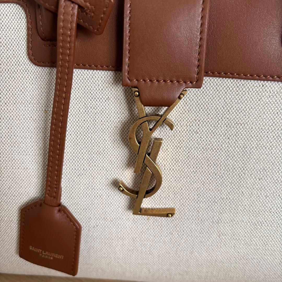 Saint Laurent Downtown Brown 2-Way Handbag #QYI9BY