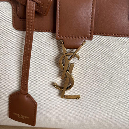 Saint Laurent Downtown Brown 2-Way Handbag #QYI9BY