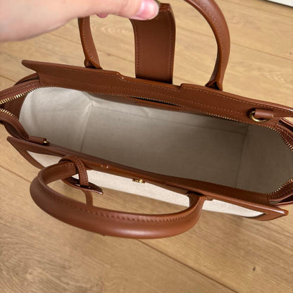 Saint Laurent Downtown Brown 2-Way Handbag #QYI9BY