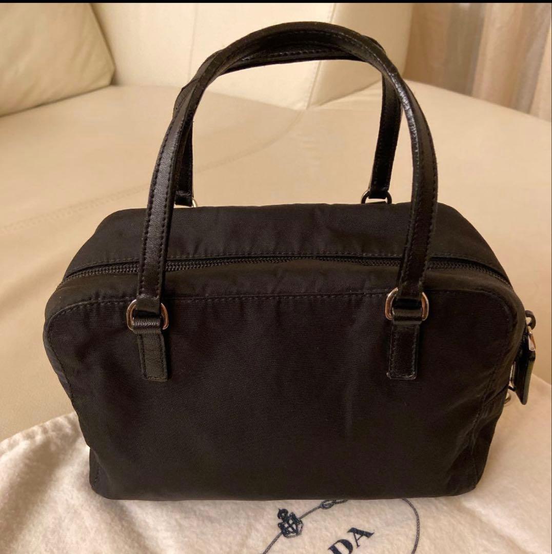 PRADA Black Nylon Handbag #QY5TKU
