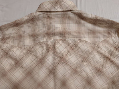 Dior Homme Gold Eagle Embroidered Check Shirt, Eddie Style, 2005 Autumn/ #QY72S3