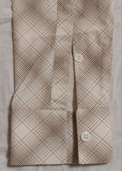 Dior Homme Gold Eagle Embroidered Check Shirt, Eddie Style, 2005 Autumn/ #QY72S3