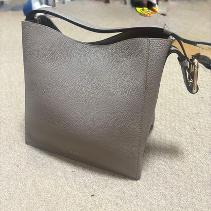 FURLA Nuvola S Bucket Bag Gray Mint #QY3HLF